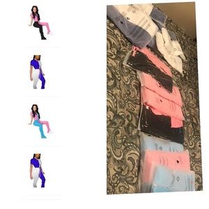 Women two piece two tone stack sets